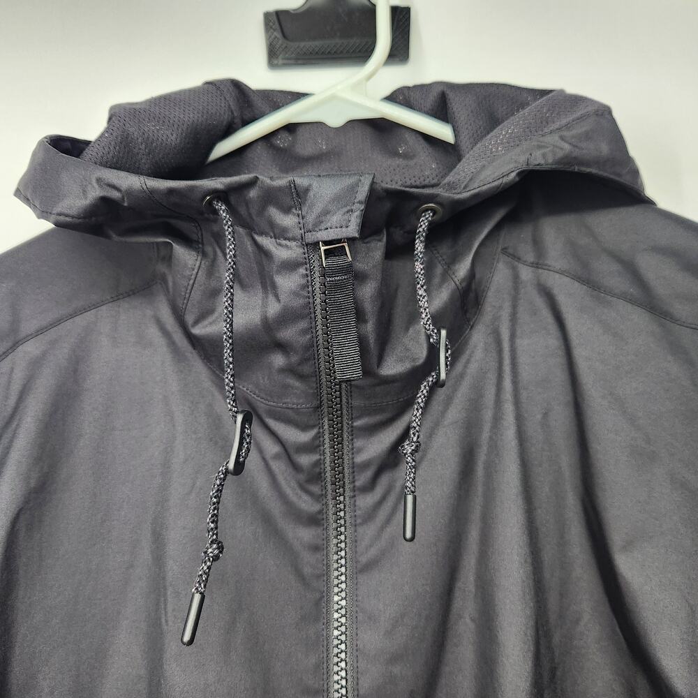 REI CO-OP Black Lightweight Full Zip Hooded Rain Jacket Windbreaker Men's L - Picture 5 of 11